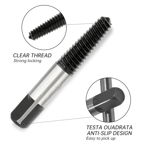 Schroevendraaier Set van 5 Professional Left Turner Set Linkerborstel Gereedschap Schroef Verwijderaar met Transparante Plastic Doos Schroef Extractor voor Beschadigde Schroeven en Buizen 3