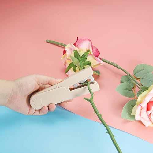 Rose Thorn Stripper Tool, Metalen Mandrel Verwijderaar Gereedschap Rose Stam Leaf Mandrel Stripper voor Rose Flower Flower Arrangement, Roze 5