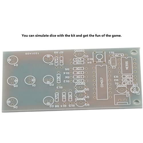 Elektronische Dice DIY Kit, 4,5~5V Elektronisch Dice Kit NE55 CD4017 DIY LED Dice Kit voor leuke elektronische productie set, leren en onderwijs 5