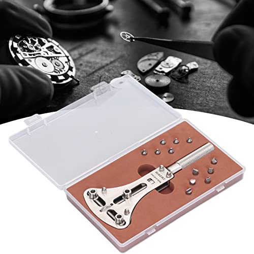 3 Point Watch Opener, geval terug, Batterij schroef Verwijderaar, Roestvrij staal horloge reparatie gereedschap, verstelbare horloge terug geval opener 5