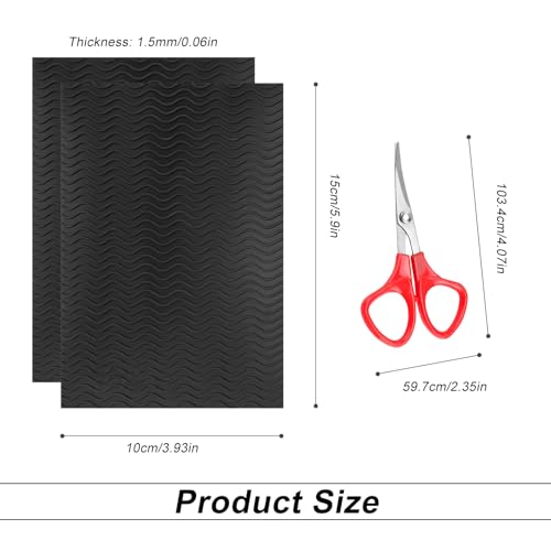 Verpakking van 6 schoenzolen, antislip rubberen zolen voor het plakken met een schaar, antislip pads zijn geschikt voor alleen bescherming, geluiddemping, geschikt voor de meeste soorten schoenen