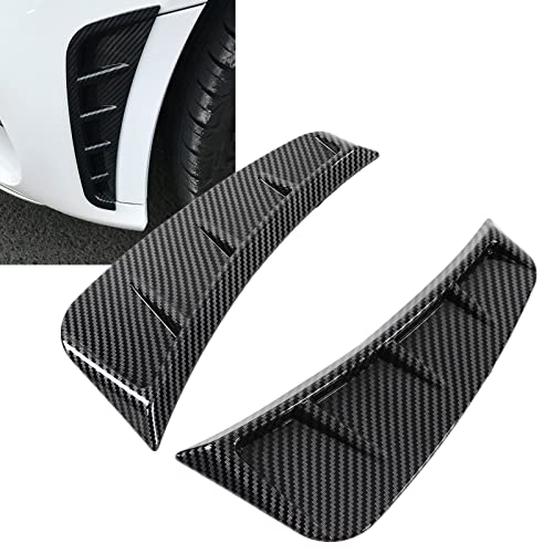 Auto Fender Air Vent Trim Cover, Pair Front Bumper zijlucht Vent Trim Exterieur Carbon Fiber Stijl Universele Decoratie 5