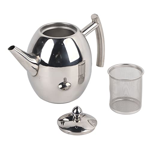 Roestvrij stalen theepot Koffiepot Waterkoker 1L/1.5L Whistling Tea Waterkoker voor los blad en thee zakken (1L) Andere verzamelobjecten