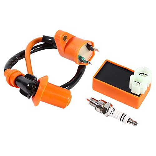 CDI ontsteking Coil, 6 Pin Performance CDI ontsteking Coil, Racing Spark Plug voor GY6 ATV Scooter, populair 3