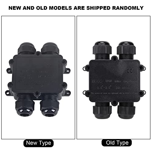 IP68 kunststof waterdichte aansluitdoos, M686 buitenkabel 4 weg H type elektrische aansluitdoos, voor waterdichte buitenapparatuur, straatverlichting, begraven verlichting 5