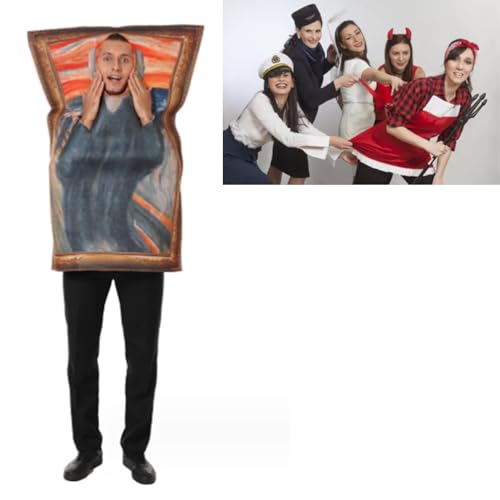 Murals Cosplay Scream Outfit Grappig Art Kostuum Prop Scream Mural Cosplay Cosplay Art Kostuum voor Party 5