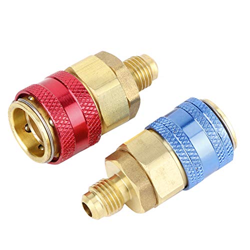 R134A Hoge lage druk Quick Coupling Connector voor auto AC Refrigerant, Straight Adapter voor Car Airconditioning 3