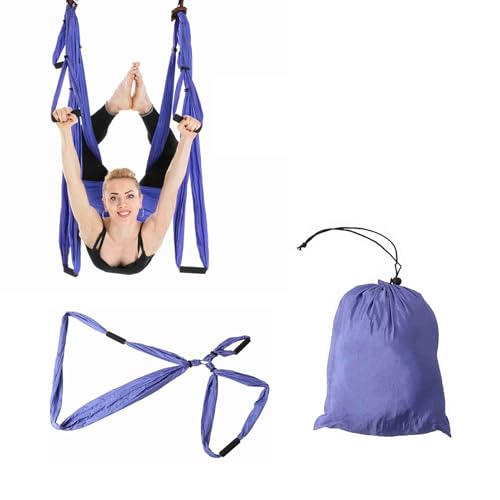 Aerial Yoga Hangmat Pilates Stretch Band Aerial Yoga Fitness Hangen Handvat Inversie Swing Sling Hangmat voor Home Practice Yoga Studios