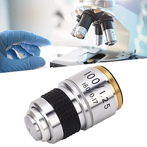 100X Microscope lens RMS-formaat Val Resistent Professionele Lens Vervanging voor de meeste professionele biologische microscopen