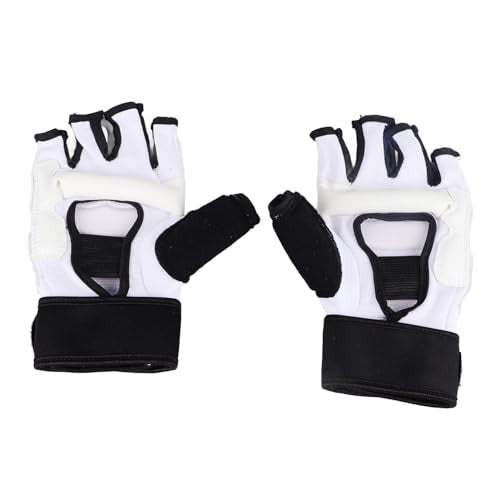 Halfvinger bokshandschoenen, Taekwondo bokshandschoenen, MMA handschoenen, sparringshandschoenen, verstelbaar, comfortabel voor kickboxen, vechten, bokszaktraining (M) 5