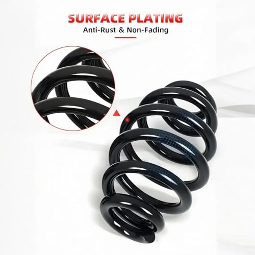 Seat Spring 1 paar 3" stalen solo stoel cilinder veren voor heli bobber motorfiets, Zwart 4