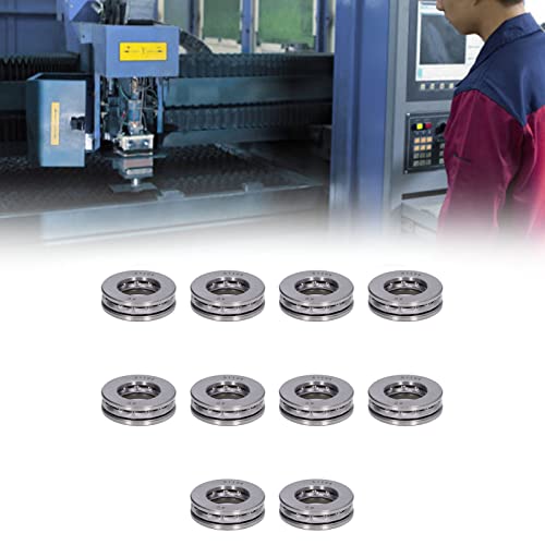 10 PCS Airplane Thrust Ball Bearings Miniature Ball Thrust Bearing Hoge nauwkeurigheid Afneembare miniatuur Axiale metalen lagerset (51104) 3