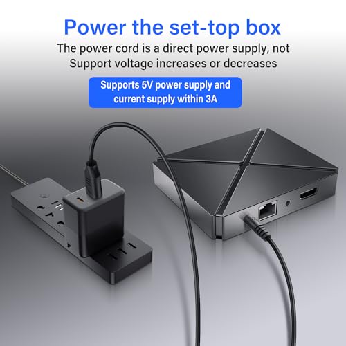 USB naar DC 4 x 1.7mm Power Cord, 5V3A Direct DC uitgang voor koptelefoons, Mini Fans, LED Lichten en draagbare apparaten, 3m duurzame oplaadkabel met pure koperen kern 3