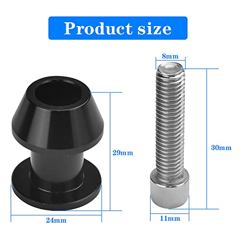 Motorfiets Bobbins M8 Race Adapter, Verpakking van 2 Aluminium Swivel Arm Spool, Standing Mount, Swingarm Bescherming, Montage Stand voor Motorfiets