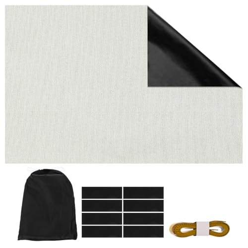 Draagbare Blackout Gordijnen, 1 Set 170x137cm Polyester Thermische Venster Gordijnen 100% Shading Rate voor zolder woonkamer Slaapkamer, Beige