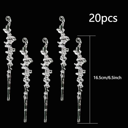 Kerstboom sieraden hanger acryl deco kerstboom hanger (transparant-groot)