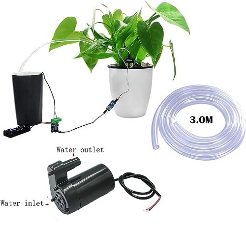 3pcs DC 3V 5V Mini Submersible Motor Pump DC Microfoon, DC Mini Waterpomp, Brushless + 3 m, Transparante slang voor Aquarium, Tuin, Planten, Bloem 5