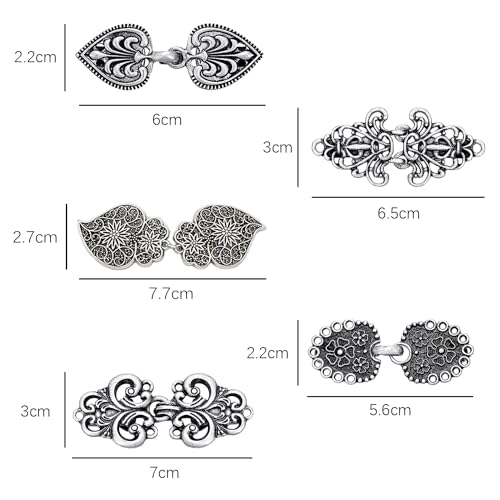 Vintage Sjaal Clip, Metalen Vest Pin Retro Swirl Cloak Brooch, Antieke Cape Pin Keltische Shirt Brooch voor Meisjes Vrouwen, Metal