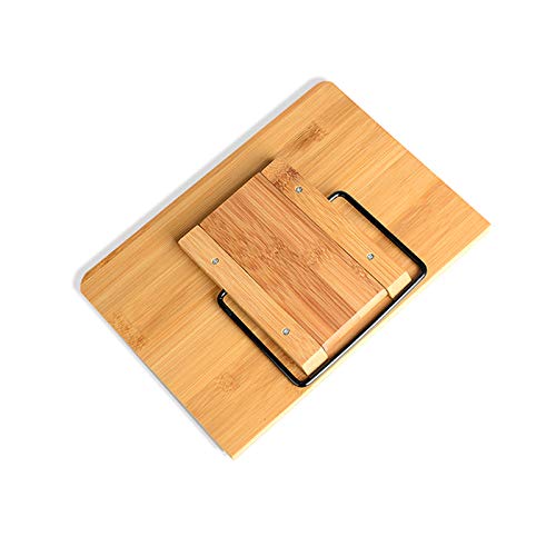 Bamboe Boek Stand, Recept Boekhouder, Verstelbare Hoek, Opvouwbaar, Hout Kleur, Klassieke Stijl, 28 x 20 cm 4