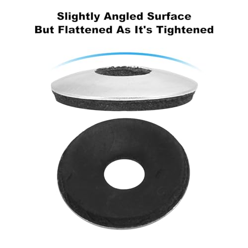 Neopreen Rubber Afdichting Ringen EPDM Aluminium Afdichting M6.3 x 19 mm Verpakking van 100 Neopreen Rubber Afdichting Ringen Aluminium Afdichting voor machines Daken (#14 x 1/4 Inch) 4