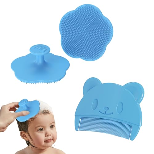 Baby Scabies Comb, Melkmand Comb, Zachte Siliconen Hoofd Ice Verwijder Baby, Melkmand en Baby Comb, Baby Brush voor Vriendin die heeft lood of zwanger (Kleur)