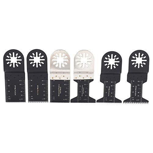 Multifunctionele gereedschapsmes Oscillating Accessoires Kit 25 stuks Rocking Saw Blades Compatibel met Bosch, , Fein, Worx, , Einhell, etc