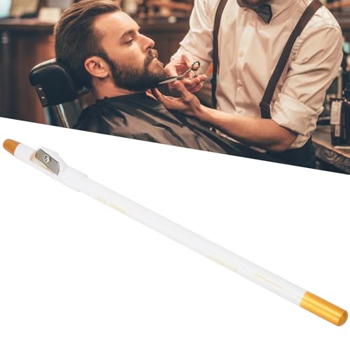 Kapper Pen, Baard Pen Filler, Clipper Tracer Grooming Potlood Barber Supplies, Tracing Tool / Guide voor Baard, Root Headset, Pointed Baard voor Styling en Baard Vormen, Wit 5