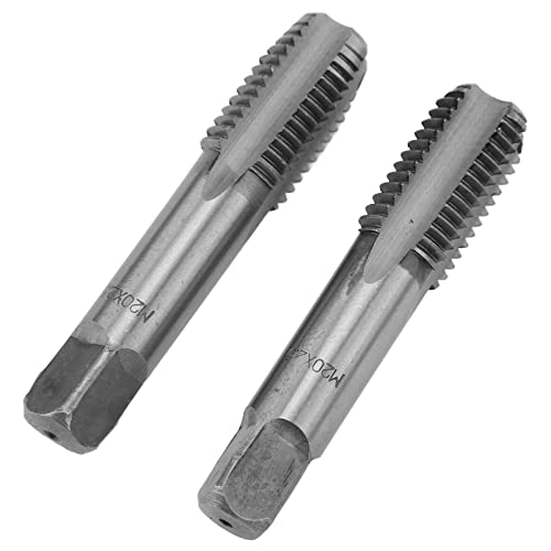 2 st. High Speed Steel Metric Thread Tap, Straight Whistle Thread Tap Tap Hand Thread Tap Metric Plug Taps (M20x2.5)