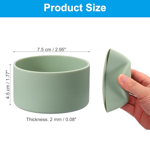 Siliconen Boot, 1 Piece Bottom Sleeve Protector, Anti-Slip Beschermhoes voor Waterfles, Auto Travel Cup, Lichtgroen