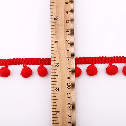 Pompom Board, 12 mm, voor het knutselen, decoratie tape met pompoms, ballen, pompons, franjes, decoratieve lint, decoratieve plank, naaiaccessoires voor doe-het-zelf ambachten, kleding, kostuums, naaien, decoratie, blauw 4