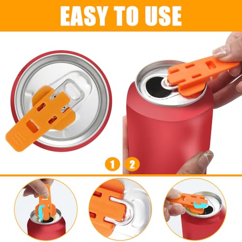 6 st. drank blikjes deksels en 2 st. bier blikjes openers, siliconen drank kan deksels standaard soda bier spaarder kleurrijke dranken kunnen beschermen en morsen-proof drank deksels 3