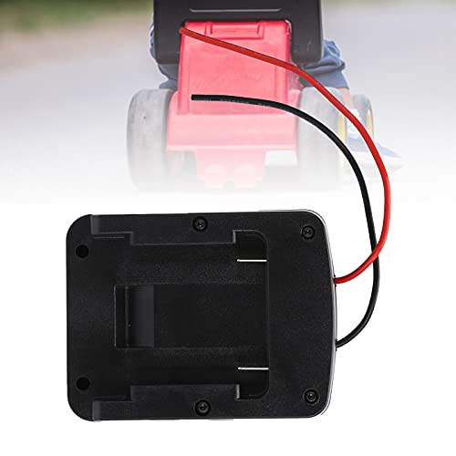 Draagbare Power Wheel Adapter, Batterij Adapter voor 18V Lithium Batterij Power Wheel Adapter Dock Power Connector Zwart