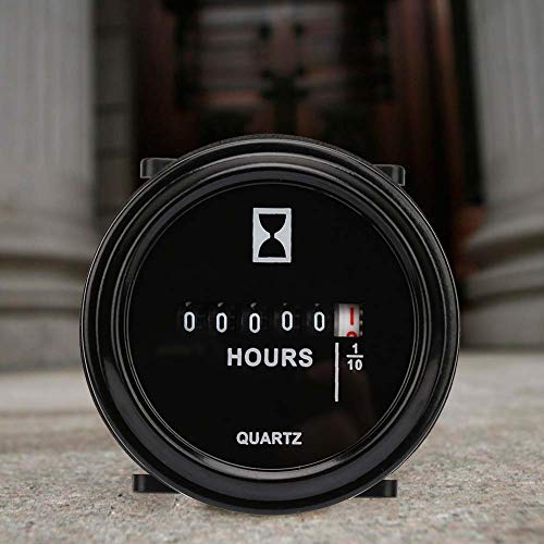 Mechanische Ronde-Hourometermeter, AC/DC 6V-80V Professionele Kwarts-Hourometer voor motorgenerator tijd tellen 4