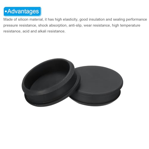4 st Siliconen Snap-on Stoppers, 56,6mm Diameter Gatstoppers, Rubber Panel Afdichting Hoes, Countersunk Type Panel, Ronde voor Keuken, Rubber Bulkheads, Waterdichte Afdichtingspluggen 3