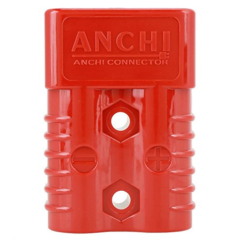 2 stuks 175A 600V Batterij Quick Koppelen Winch Connector Contact Hoes Rood met 4 Accessoires 3