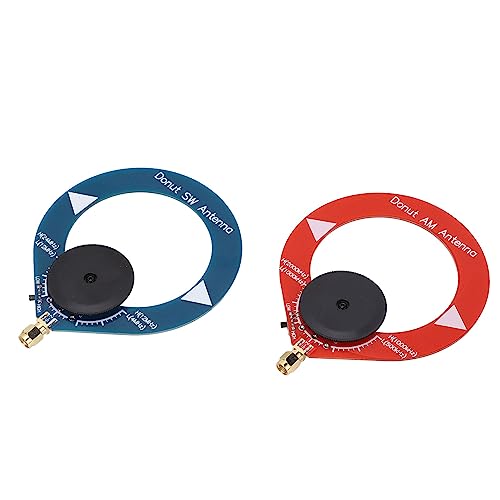 2pcs AM donut mini loop antenne voor draagbare radio-anti-inmenging MW SW korte golven