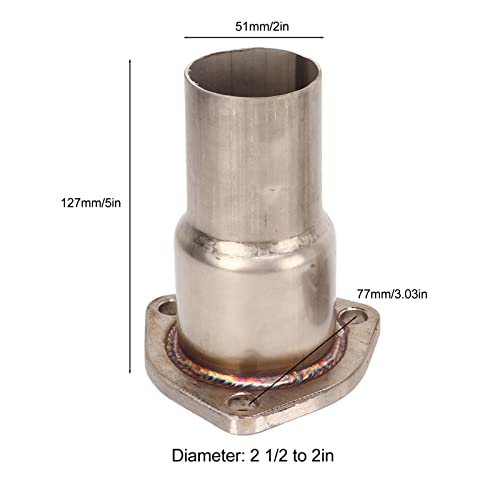 3 Bolt Uitlaat reducer, kopstuk Reducer Verzamelaar Uitlaatpijp Adapter Flange Reducer Kit Uitlaatsystemen Accessoires Staal voor auto's 5