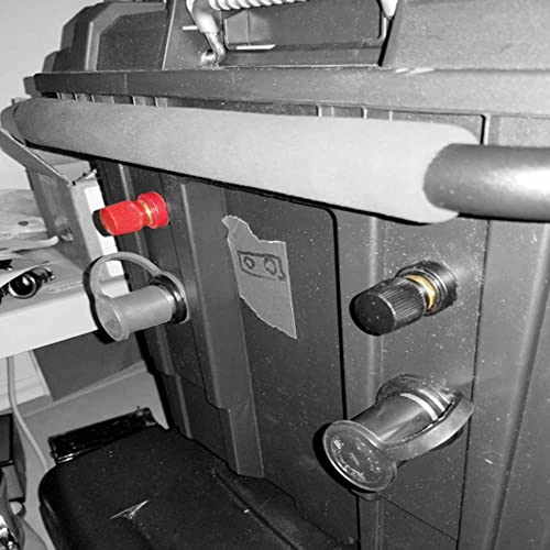 10Stuks Bindende Post Socket 1/4" Batterij Bindende Post M6.6mm 100A Messingbinding Poolbanaan Plug Socket Panel Mounting Power Terminal Block 5