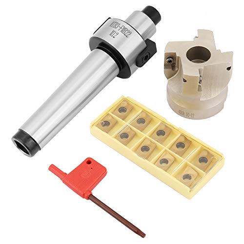 Face End Mill, 400R-50-22 gezicht Eind Mill Cutter, houder verlenging, 10 stuks AMPT1604 CNC Wolfraam Carbide Inserts, voor plaat, Hoek rond Mills