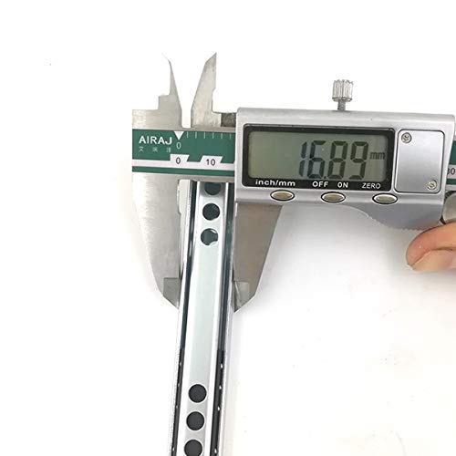 Gereedschap Lade Rail,W17mm Metalen lade Railrunners Ballade Spoorspoor voor meubellade Diepte 342(13")(L)*17mm(W) Splinter 5