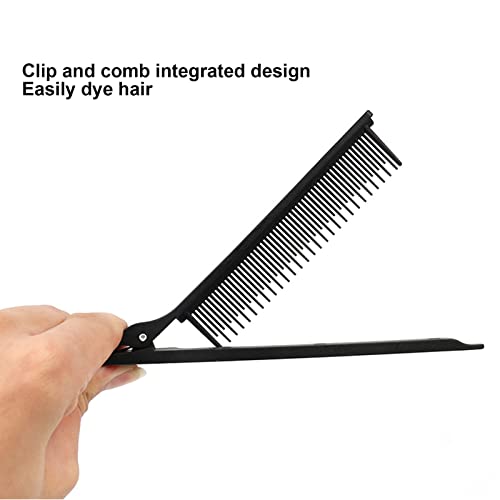 Rat Staartplating Clip Comb, Highlight Comb Hair Styling Tool voor haar knippen, highlights en haar Combs (26,5x2,5cm) Zwart