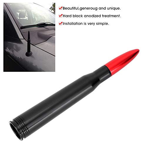 Voertuig externe Antenna Mast Bullet Auto Antenna Truck Antenna Vervanging 50.Cal Bullet Ammo Vormgegeven Antenna Kit Fit voor F150 4