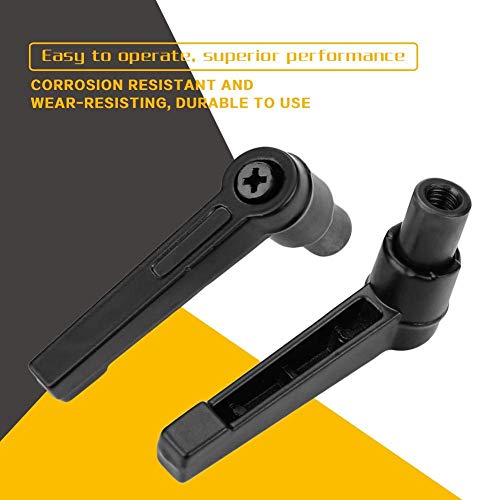 4PCS Vrouwelijke draad verstelbare handgrepen, draaibank vervanging handvat metaal machine knoppen (M12)