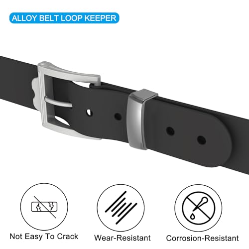 1 3/8" 36mm Riem Loop Houders, 2st Legering Belt Ring Mannen Gesp voor DIY Craft Belt Attachment, Zwart, Zwart, 40mm x 14mm 3