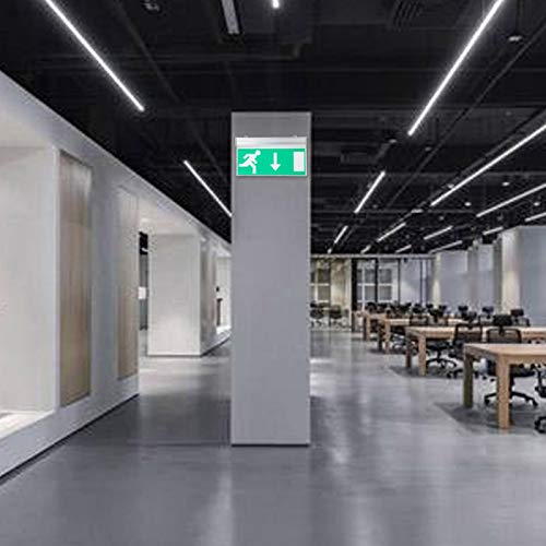 Verlicht LED-paneel, nooduitgang, LED nooduitgang Verlichtingspaneel, veiligheidsteken, veiligheidsdrainlicht 110-220V (Acryl) 4