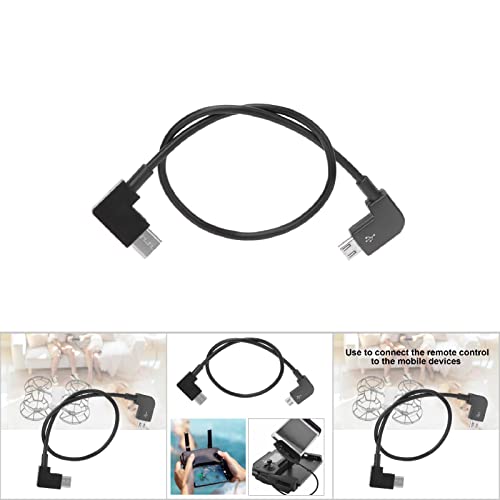 2 Kabelkabel Zwarte USB Kabel RC Onderdelen Vervanging Accessoire Fit Foric Drone (Microusb naar Typec Interfaces) (Android naar TYPE-C) 3