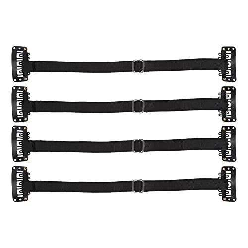 4PCS Gezicht Lift Band met haarclip, Gezicht Lift Tape Band Verstelbare Elastische Gezicht Lift Belt Oog rimpel Verwijdering Belt Facelift Patch Bands voor Gezicht Lift (Zwart)