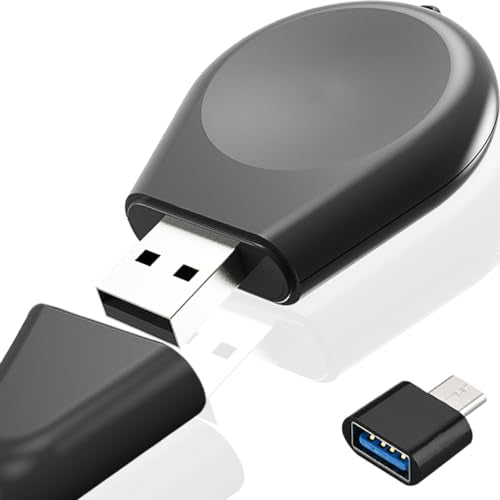 Oplader voor Samsung Galaxy Watch 6/6 Classic/5/5 Pro/4 Pro/4 Classic/3/Active 2/Active, USB opladen vervanging Portable Dock Stand Base, horloge accessoires, met USB naar USB C Adapter