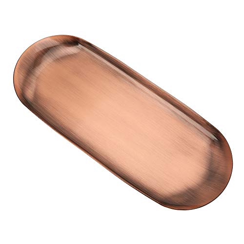 Koperen tray koperen plaat 430 Roestvrij staal grote opslagruimte 430 Roestvrij staal Aromatherapie Kaarsenvel (grote antieke koper)