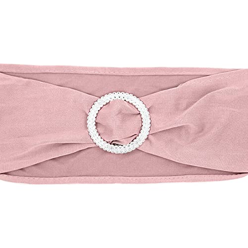 Forlush 6 stukken stoel Sashes, bruiloft decoraties, party decoraties Satin, voor Event & Party Decoration (Roze) 3